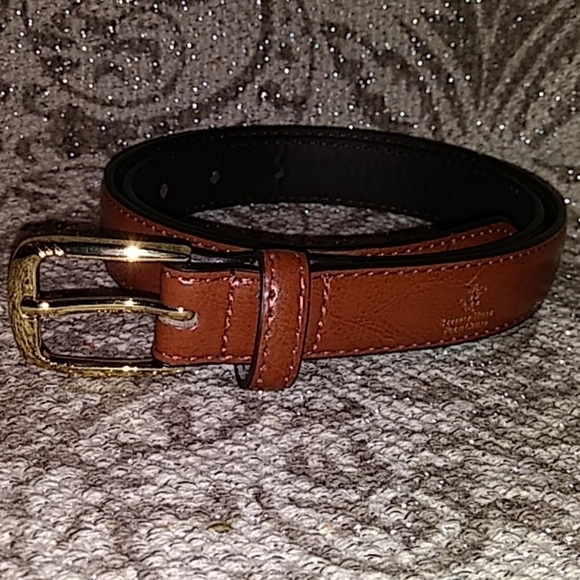 Beverly Hills Polo Club Accessories - Beverly Hills Polo Club Brown Leather Belt